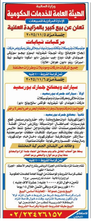 الهيئة العامة للخدمات الحكومية